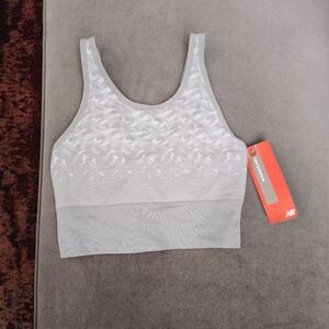 New Balance Light Gray Sports Bra Size Large